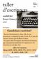 Taller d'escriptura - 