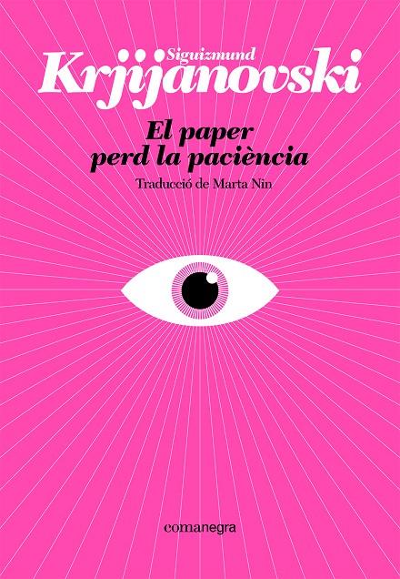 EL PAPER PERD LA PACIÈNCIA | 9788410161214 | KRJIJANOVSKI, SIGUIZMUND