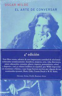 EL ARTE DE CONVERSAR | 9788493531379 | WILDE, OSCAR