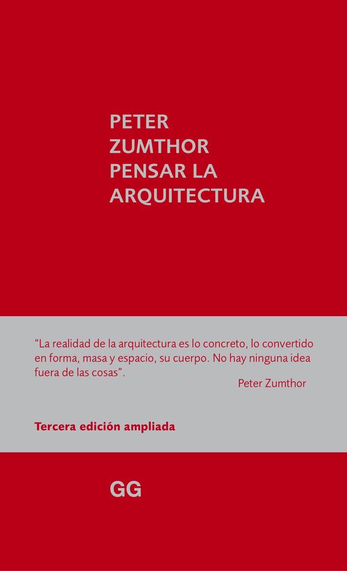 PENSAR LA ARQUITECTURA | 9788425227301 | ZUMTHOR, PETER