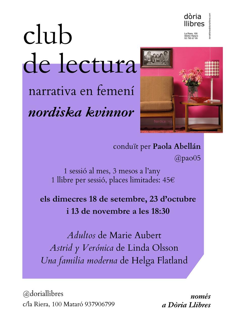 Club de lectura narrativa en femení - 