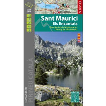 SANT MAURICI 1:25.000 ELS ENCANTATS -ALPINA | 9788480908603