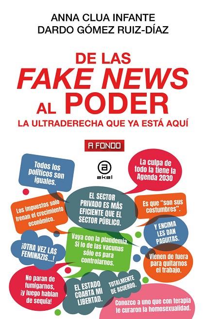 DE LAS FAKE NEWS AL PODER | 9788446055273 | CLUA INFANTE, ANNA/GÓMEZ-RUÍZ DÍAZ, DARDO